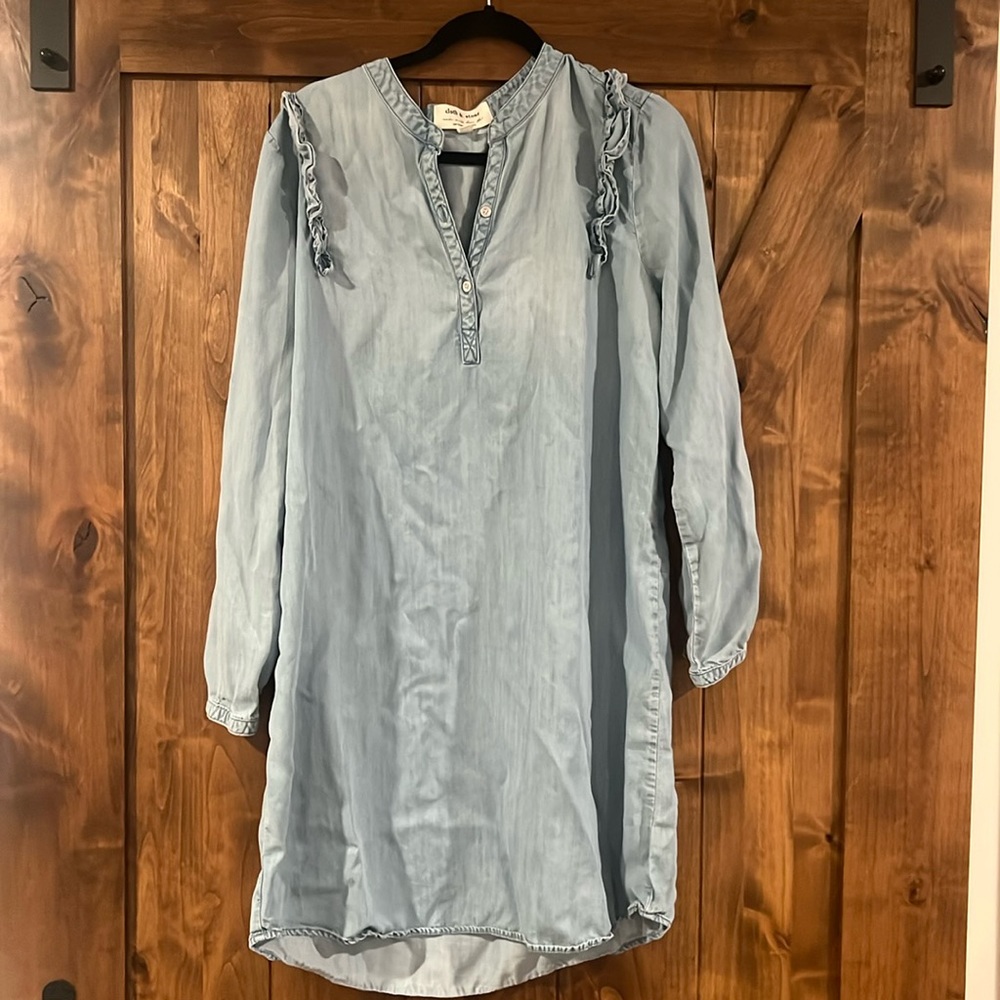 Anthropologie Cloth and Stone chambray dress